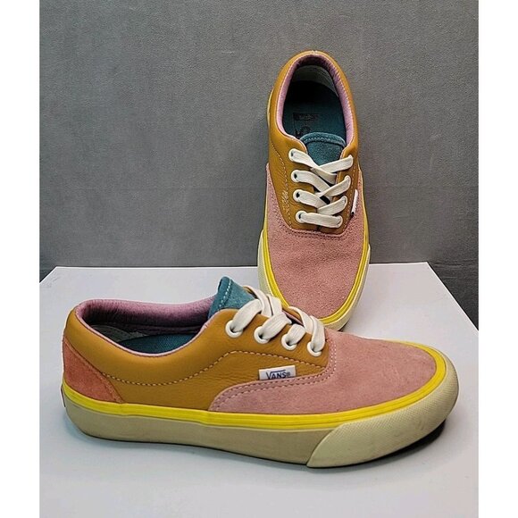 Vans Shoes - Vans Sneakers Era LX Suede Leather Rust Blue Pink Lace Up Sz Men 4.5 Women 6, EC